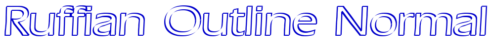 Ruffian Outline Normal 字体